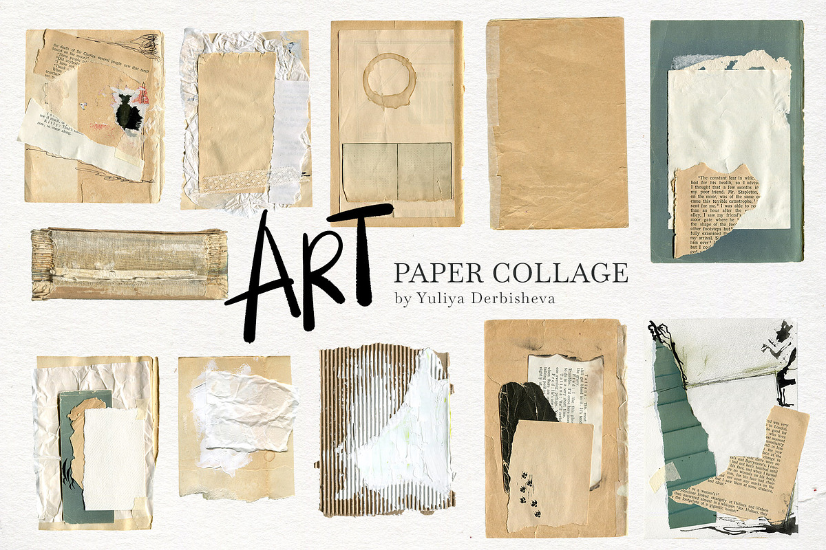 Art Paper collage element scraps, an Object Graphic by Yuliya Derbisheva (Photo 4 of 12)