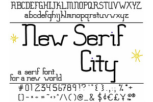 Font New Serif City Modern Cute