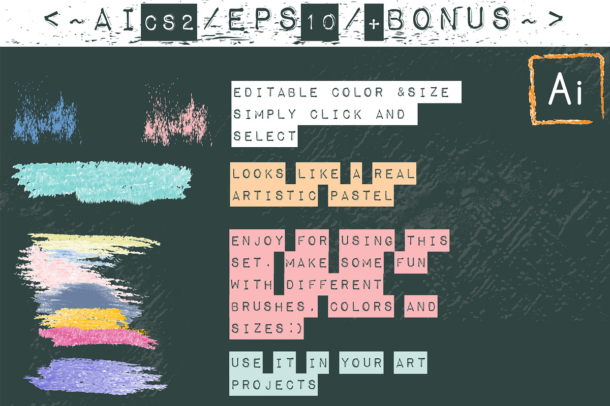 pastel brushes preview 3