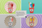 Party Plates and Utensils Mockup, a Cups & Container Mockup by INCDesign (Thumbnail 2 of 7)
