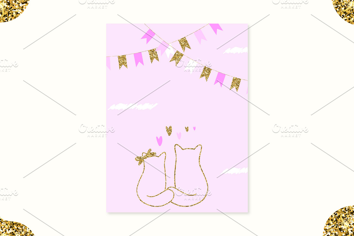 Greeting Card, Invitation, Gift Tag, an Invitation Template by kh_cat (Photo 7 of 8)