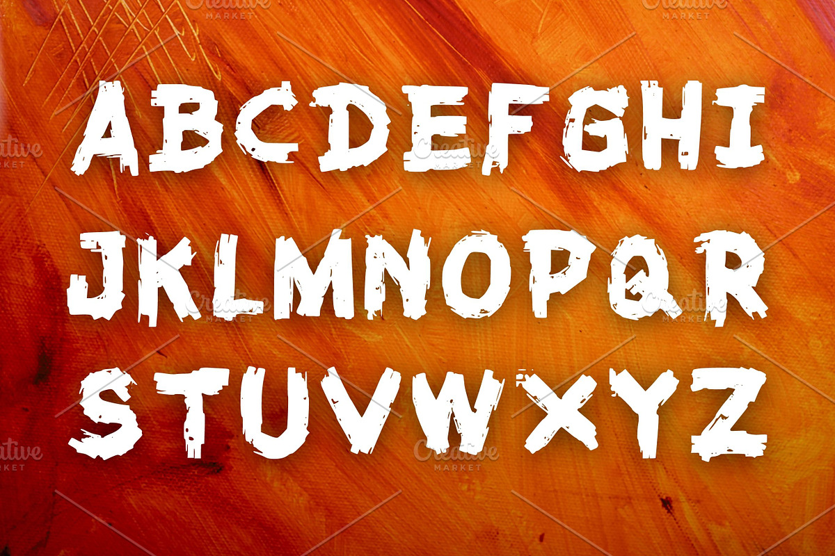 The Orange Endgame, Horror Font, a Font by Tattoo Worker Studio (Photo 4 of 4)