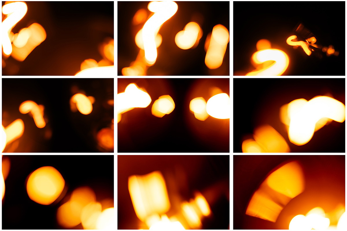 Lightbulb Bokeh Overlay Pack, a Texture Graphic by BLACKDAY (Photo 2 of 20)