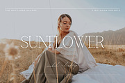 5 Sunflower Lightroom Presets, a Preset Add-On by TheWayfarerShoppe (Thumbnail 1 of 7)