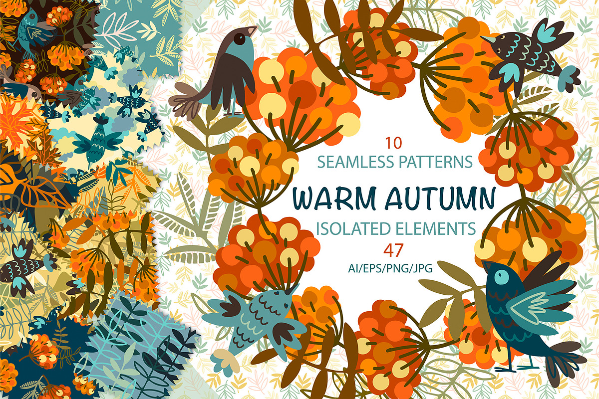 WARM AUTUMN, a Pattern Graphic by Tanna.ART (Photo 1 of 14)