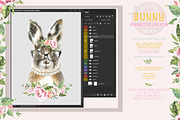 Easter Bunny Watercolor Animal, an Animal Illustration by Catherine Wheel (Thumbnail 9 of 12)