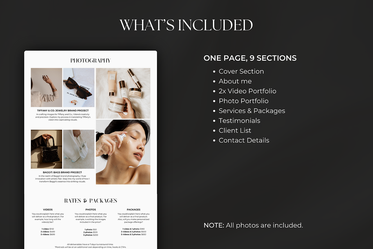 UGC Portfolio Template for Canva, an App Template by Gilla Templates (Photo 3 of 8)