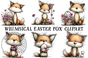 Whimsical Easter Fox Clipart, an Illustration by OK Design (Thumbnail 2 of 6)