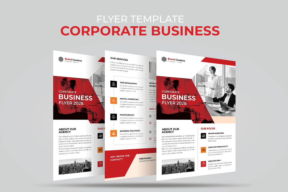 Corporate Business Flyer Template, a Flyer Template by Spark_Creative (Photo 4 of 5)