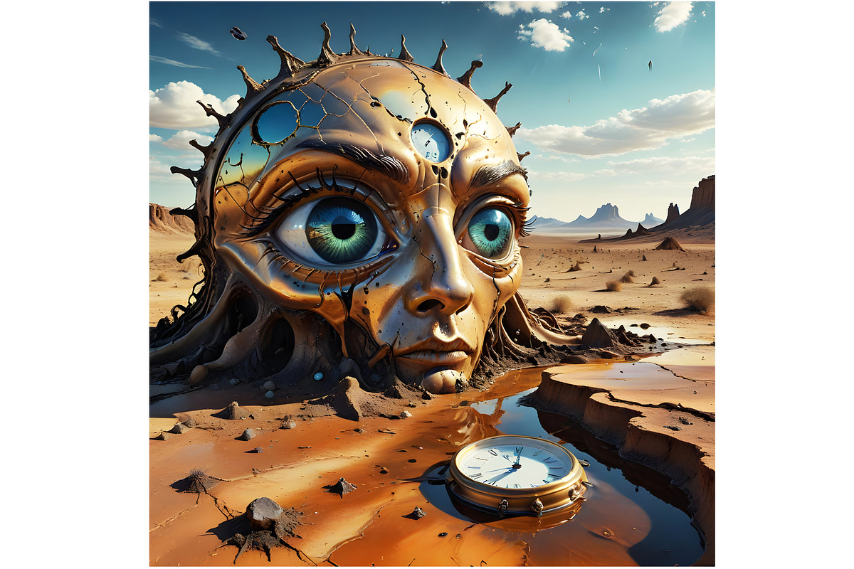 Alien in the Desert, a Person Illustration by Sharon Schwalbe (Photo 3 of 4)