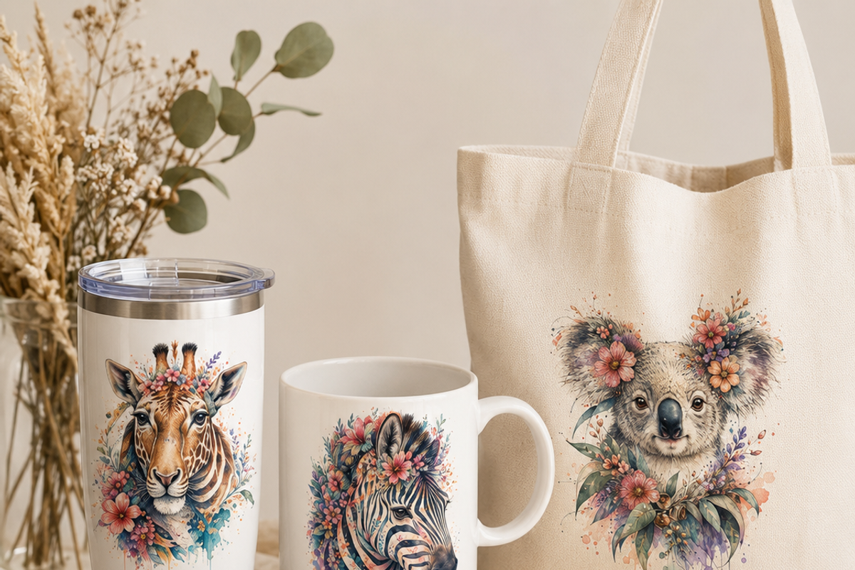Floral animal clipart, an Object Illustration by HeavensStar (Photo 5 of 7)