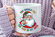 Funny Santa Christmas Sublimation, an Illustration by Craft Nest (Thumbnail 6 of 7)
