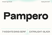 Pampero | Modern Display & Text Sans, a Sans Serif Font by Antipixel Type Studio (Thumbnail 1 of 16)