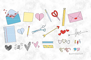 Vector Valentine clipart, patterns, a Pattern Graphic by Palette Pursuit (Thumbnail 4 of 8)