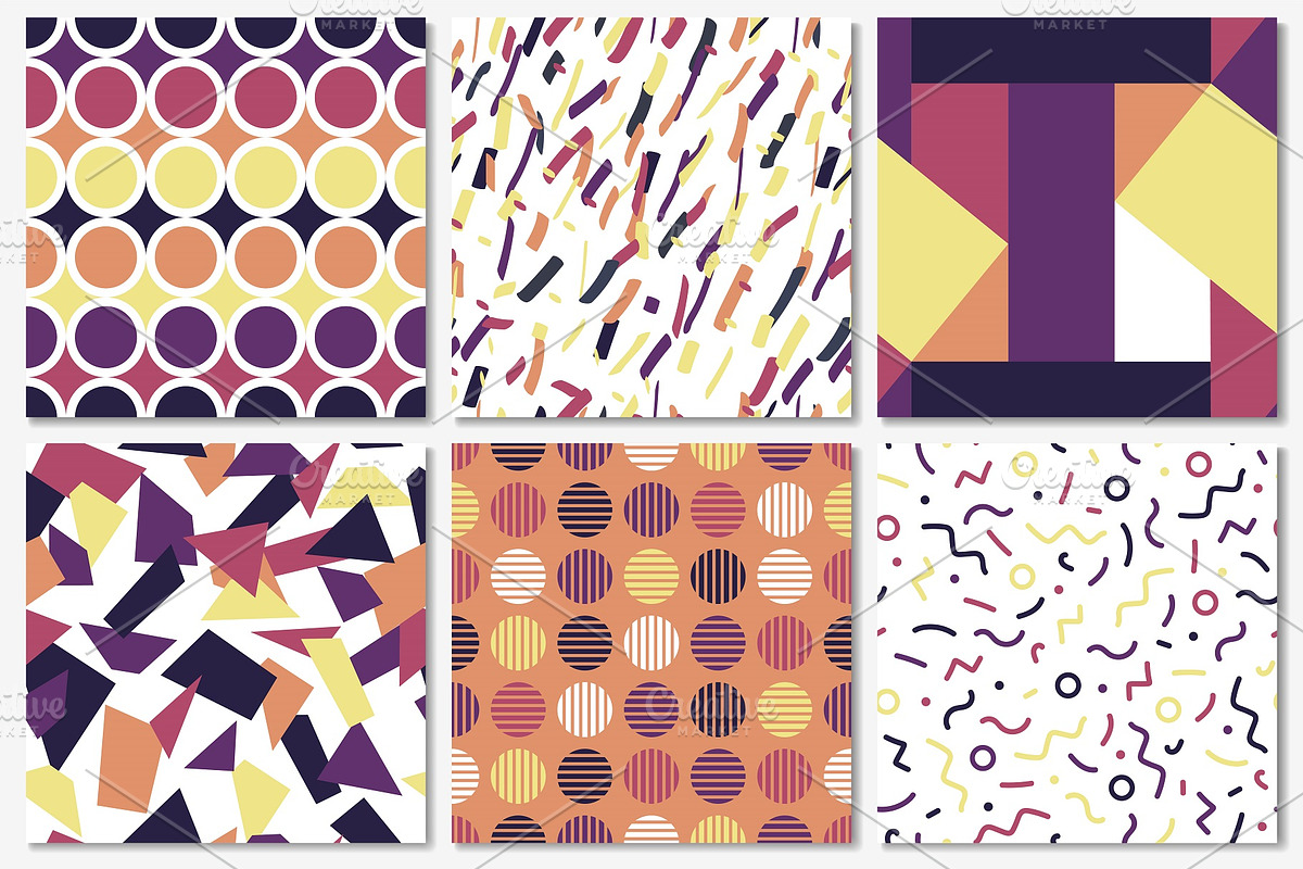 Colorful abstract seamless patterns, a Pattern Graphic by ExpressShop (Photo 1 of 4)