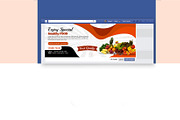 Food Facebook Cover Bundle, a Marketing Template by Photoshop Action (Thumbnail 9 of 13)