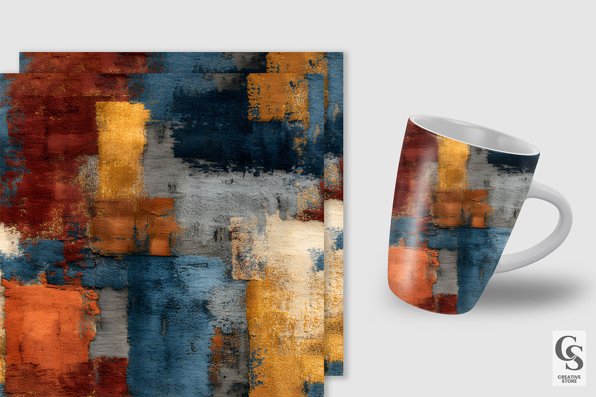 Abstract Bold Rug Texture Pattern, a Texture Graphic by Creative Store (Photo 2 of 5)