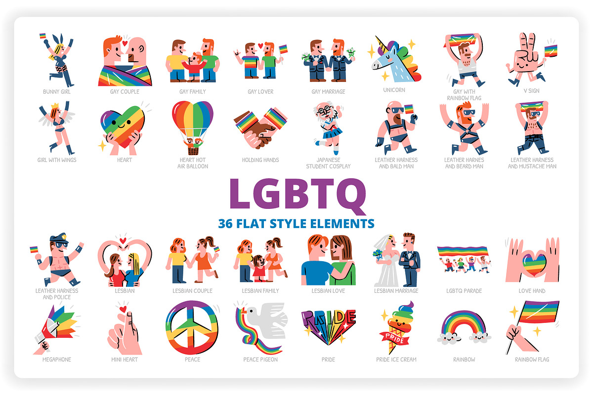 38 LGBTQ Illustration, an Illustration by monkik (Photo 1 of 10)