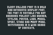 Clasy College - Sports Font, a Serif Font by QR Design Studio (Thumbnail 4 of 7)