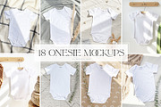 18 Onesie Mockups, a Household Mockup by Michèle Kae (Thumbnail 1 of 7)
