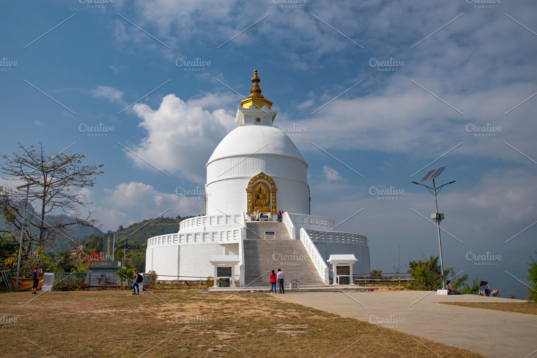 Peace Stupa, Peace Pagoda in Pokhara, a Photo by Pictures for you!!!!!!!!!