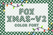 Fox Xmas-V2 Color Font, a Symbol Font by Fox7 By Rattana (Thumbnail 1 of 8)