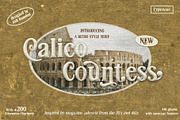 Calico Countess Font, a Serif Font by Aldiwangsadipa (Thumbnail 1 of 12)