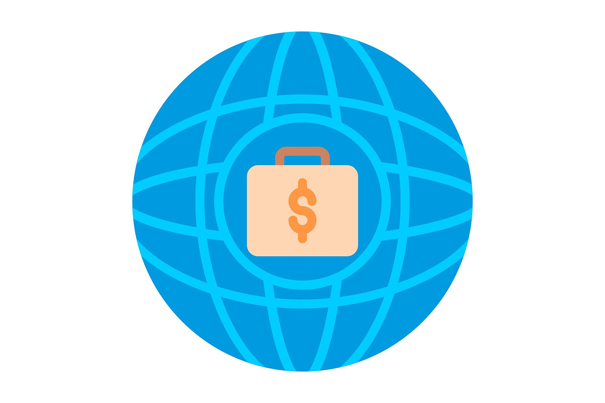 Global Flat Icon, a Duotone Icon by Pexelpy (Photo 2 of 3)