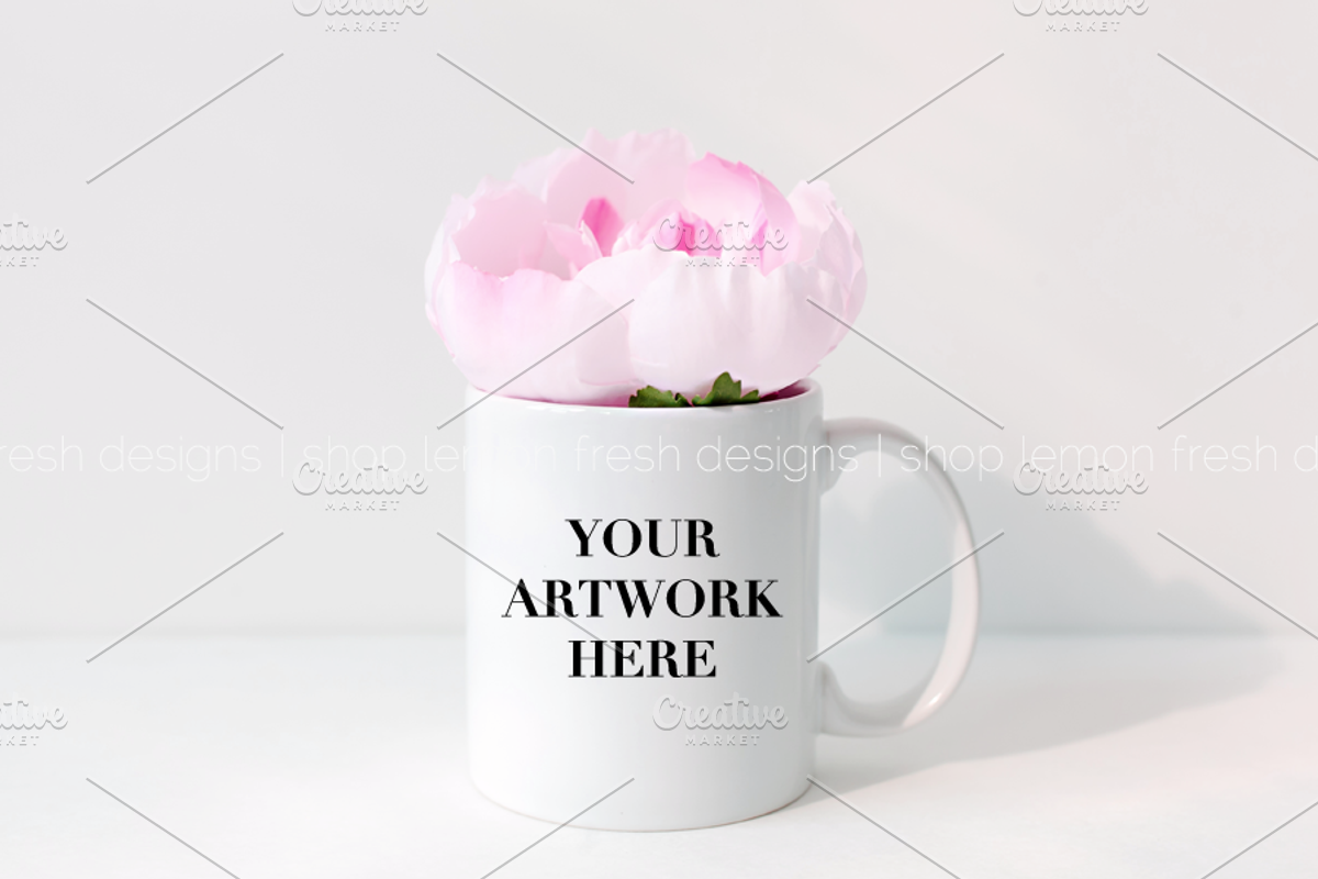 Styled Stock Mug Photography Image, a Product Mockup by White Turquoise Co.