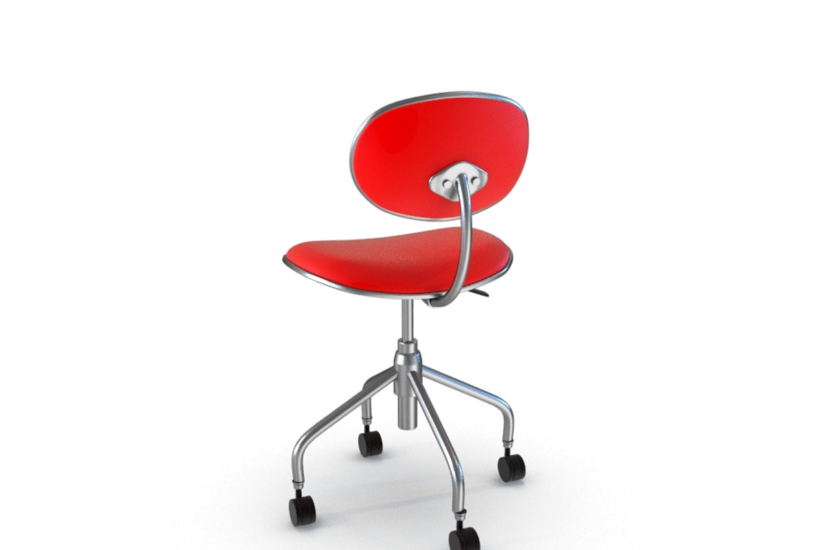 Swivel Office Chair, a Furniture 3D Model by Tedi Permana (Photo 2 of 7)