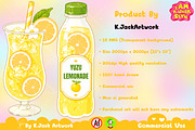 Cute Yuzu Lemonade Drink Clipart, a Food Illustration by K.JackArtwork (Thumbnail 4 of 4)
