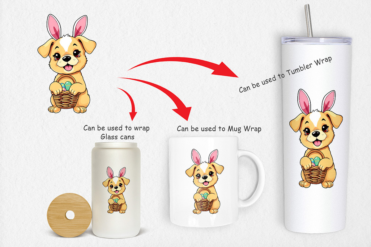 Easter Dog Clipart, a Graphic by Artnoy (Photo 4 of 5)