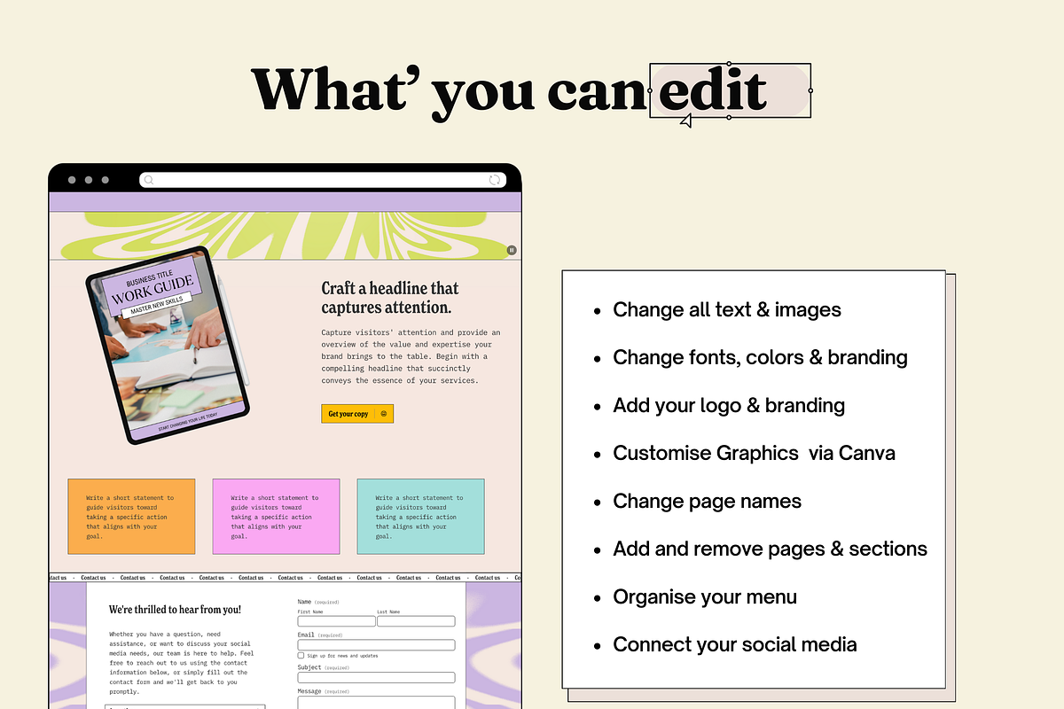 Squarespace Website template, a Squarespace Template by Ciel Lumiere (Photo 4 of 8)