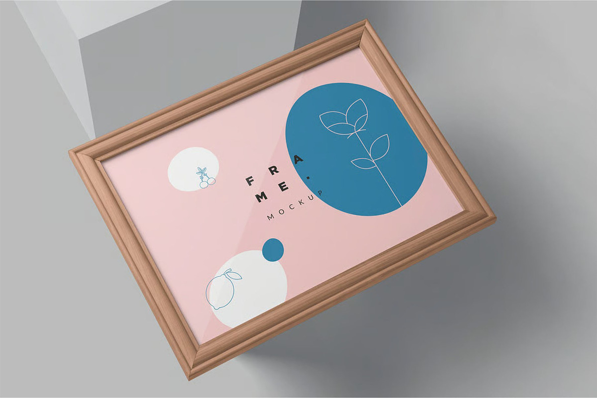 Rectangle Wooden Frame Mockups, an Advertising Mockup by megostudi0 (Photo 3 of 6)