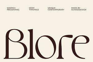 Blore - Elegant Serif Font