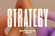 Strategy Sans Serif Font, a Sans Serif Font by Graphicxell (Thumbnail 1 of 5)