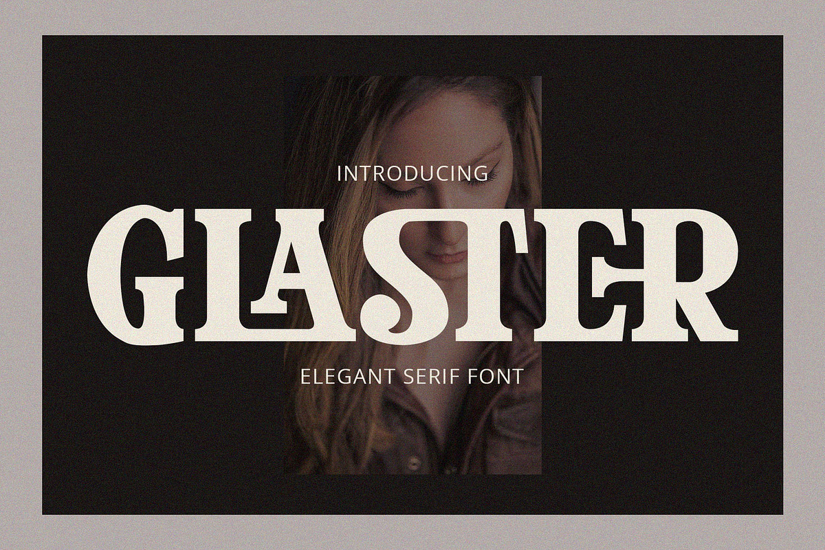 Glaster Elegant Ligature Serif Font, a Serif Font by Font Kingdom (Photo 1 of 11)