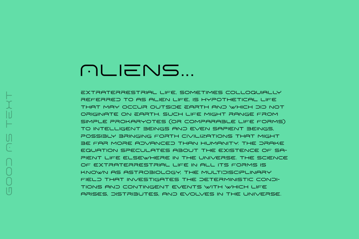 Cyberiada Medium font, a Sans Serif Font by Sentavio (Photo 4 of 5)