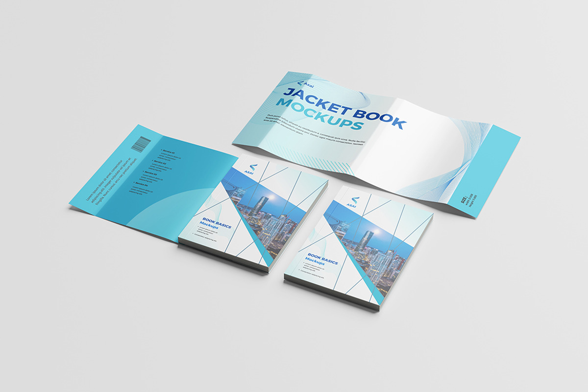 Soft Cover Book Jacket Mockup, a Books & Magazine Mockup by Pikachudesign