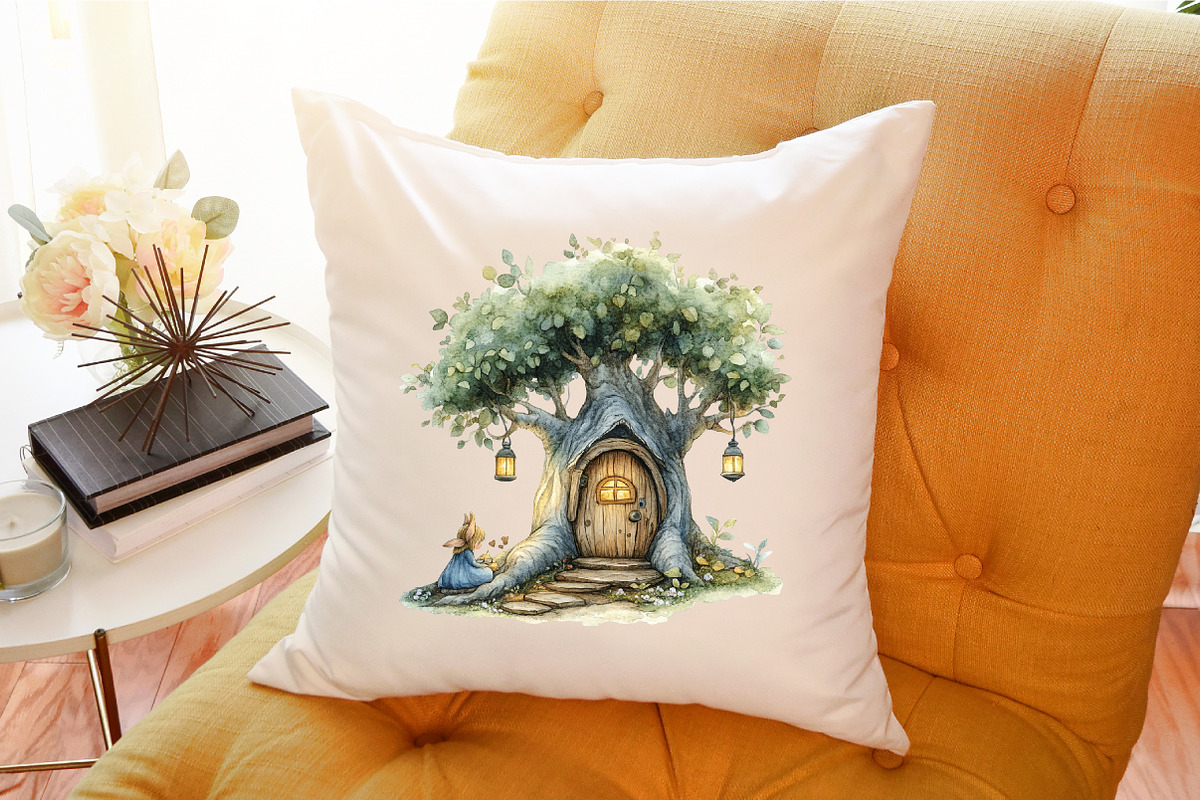 Magical Forest Clipart,Watercolor Fo, an Illustration by Sublimation Artist (Photo 6 of 6)