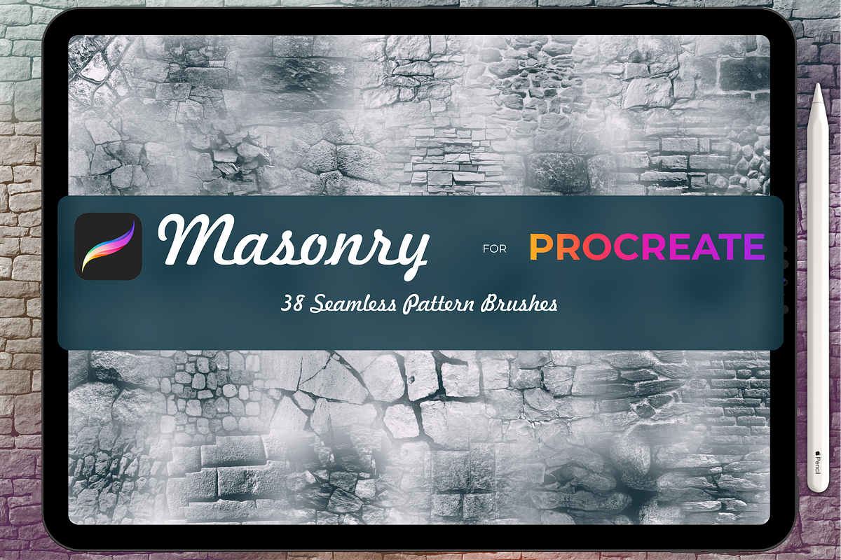 Masonry for Procreate X5, a Brush Add-On by Graphics Resources (Photo 4 of 12)