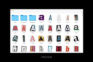 Alphabet Cut-Outs 450 Assets