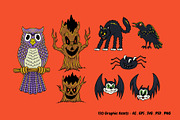 Halloween Creepers Graphic Pack, an Illustration by The Isian (Thumbnail 7 of 17)
