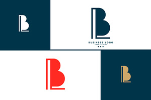 BL, LB, B, L, Abstract Letters Log, a Design Template by art_creater