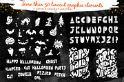 HALLOWEEN 2017 LINOCUT VECTOR SET, an Object Illustration by Spencerian Sisters (Thumbnail 4 of 6)