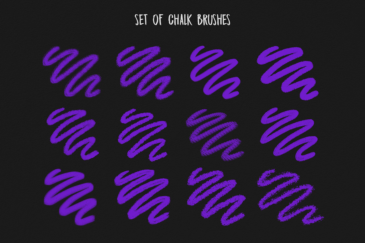 Chalk brushes-Photoshop, a Brush Add-On by Abstracto-Create (Photo 3 of 5)