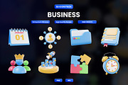 Business 3D Icon Pack Design, an Object Graphic by Artnivora.Std (Thumbnail 1 of 4)