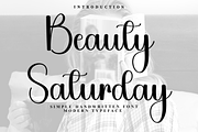 Beauty Saturday, a Handwritten Font by FreshTypeINK (Thumbnail 1 of 8)