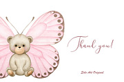 Teddy bear Baby girl Bunny Rainbow, an Animal Illustration by Solo Art Original (Thumbnail 8 of 8)