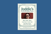 Classic Frame Birthday Invitation, a Card Template by Neermana (Thumbnail 1 of 4)
